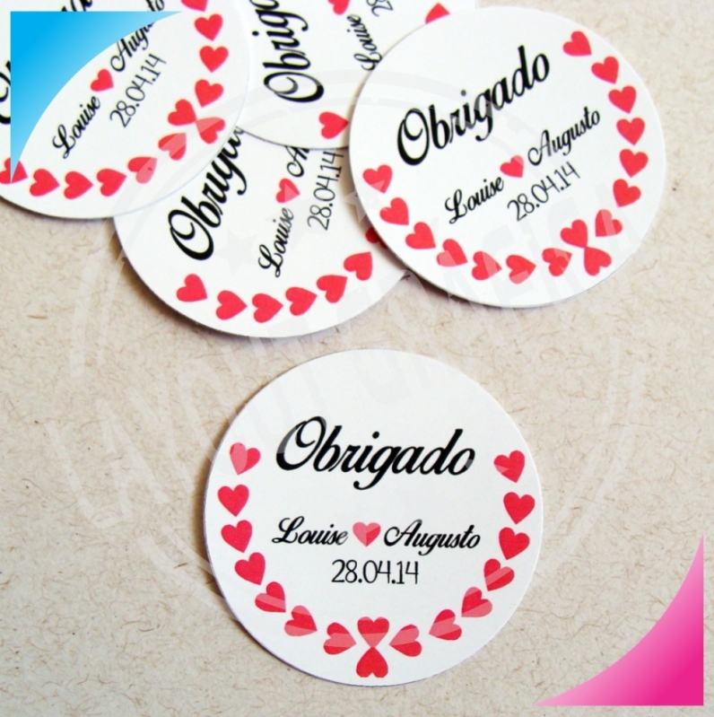 Adesivo Personalizado Alto Relevo Jardins - Adesivo Personalizado Redondo