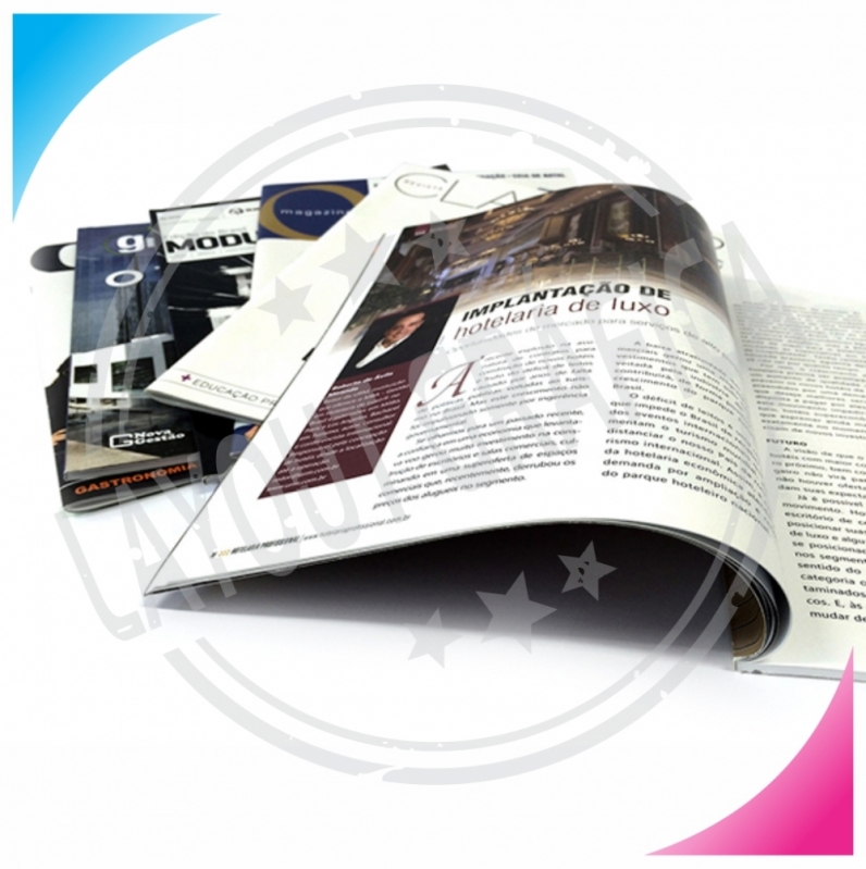 Impressão de Jornais e Revistas Carapicuíba - Orçamento para Impressão de Revista