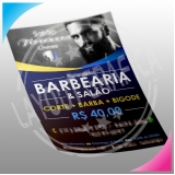 impressão de panfleto para barbearia Santa Cecília